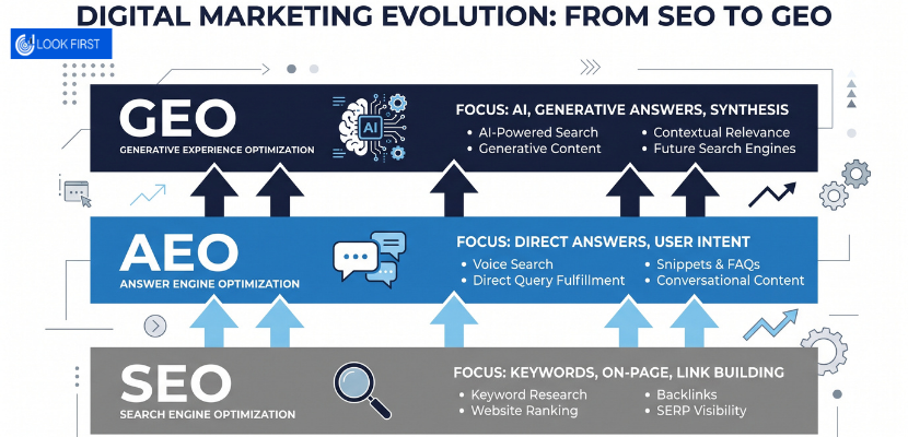 GEO vs SEO vs AEO: What's the Difference And Why Businesses Need It In 2026 2 GEO vs AEO