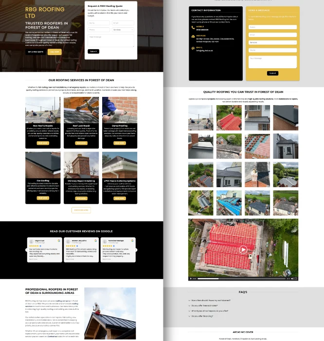 RBG Roofing LTD Web Portfolio