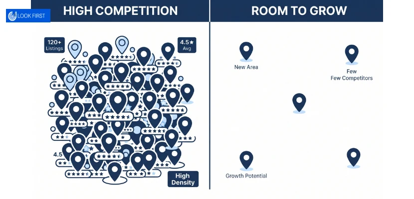 High Competition vs Room to grow