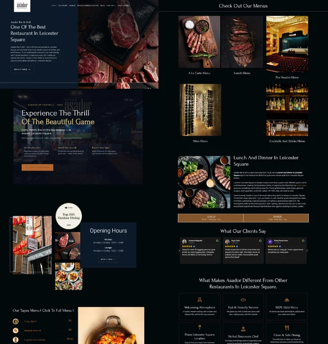 Asador Bar & Grill Web Portfolio 1 Asador Bar & Grill Web portfolio